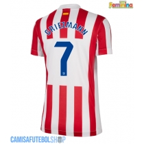 Camisa de time de futebol Atletico Madrid Antoine Griezmann #7 Replicas 1º Equipamento Feminina 2025-26 Manga Curta